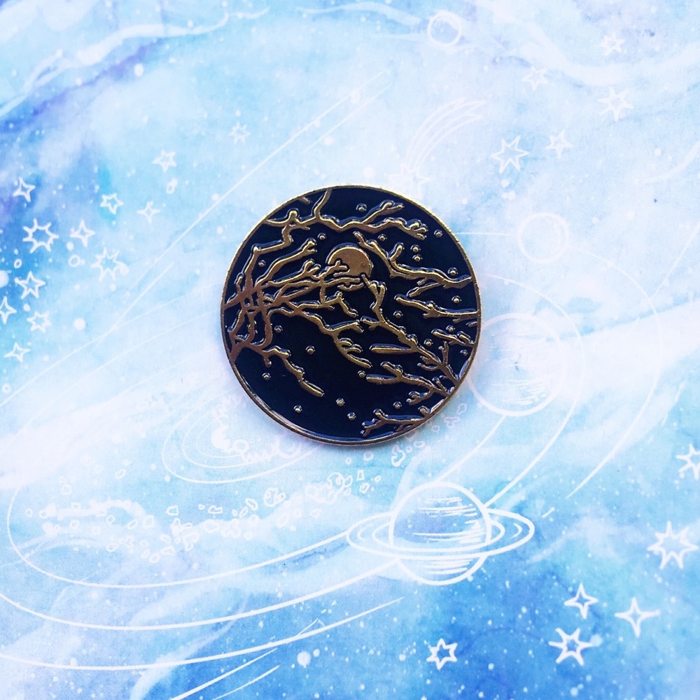 ✨ Wood night sky Pin ✨